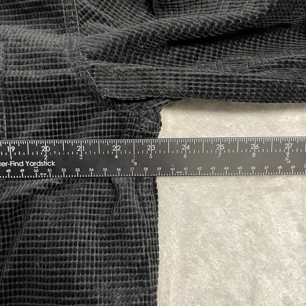 Territory Ahead Mens MT Black Waffle Corduroy Long Sleeve Button Down Shirt EUC - Picture 12 of 15